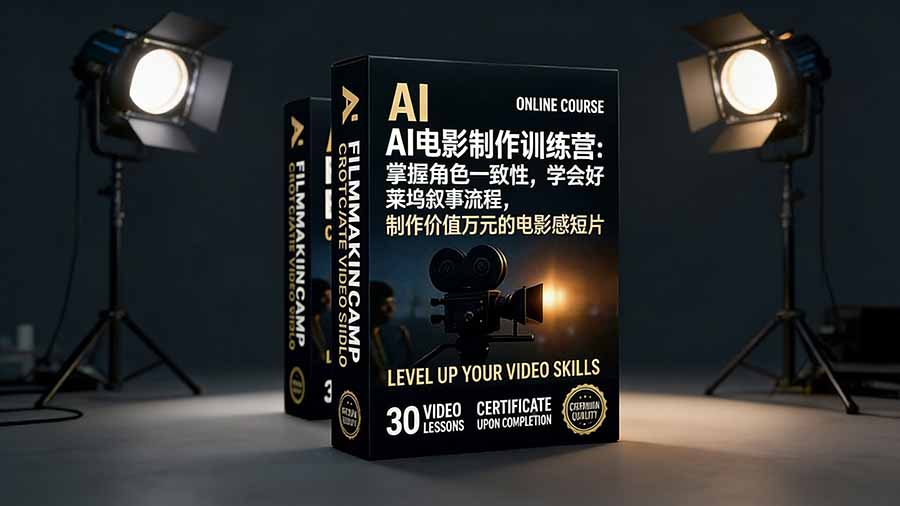 AI电影制作训练营：掌握角色一致性，学会好莱坞叙事流程，制作价值万元的电影感短片-御文网