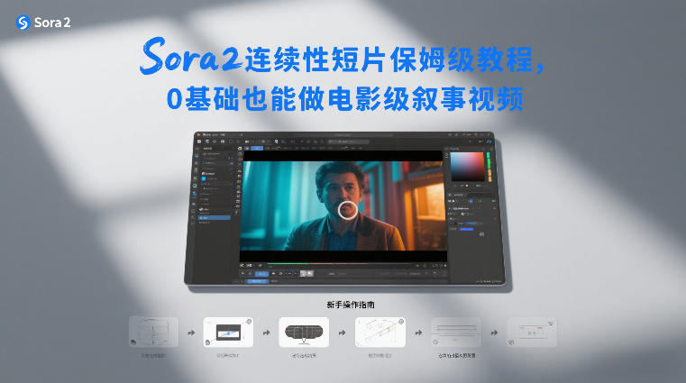 Sora2连续性短片保姆级教程，0基础也能做电影级叙事视频-御文网