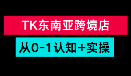 TikTok东南亚跨境从0-1认知实操课-御文网