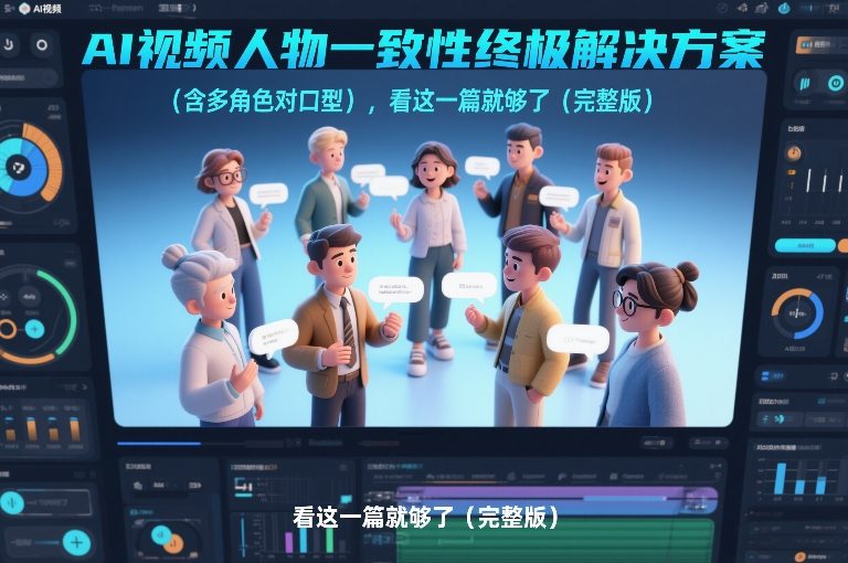 AI视频人物一致性终极解决方案(含多角色对口型)，看这一篇就够了(完整版)-御文网