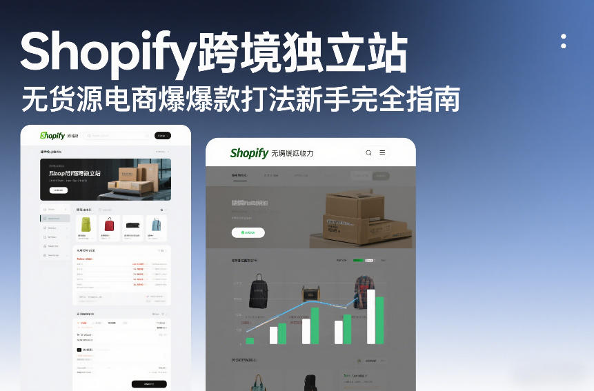 Shopify跨境独立站无货源电商爆款打法新手完全指南-御文网