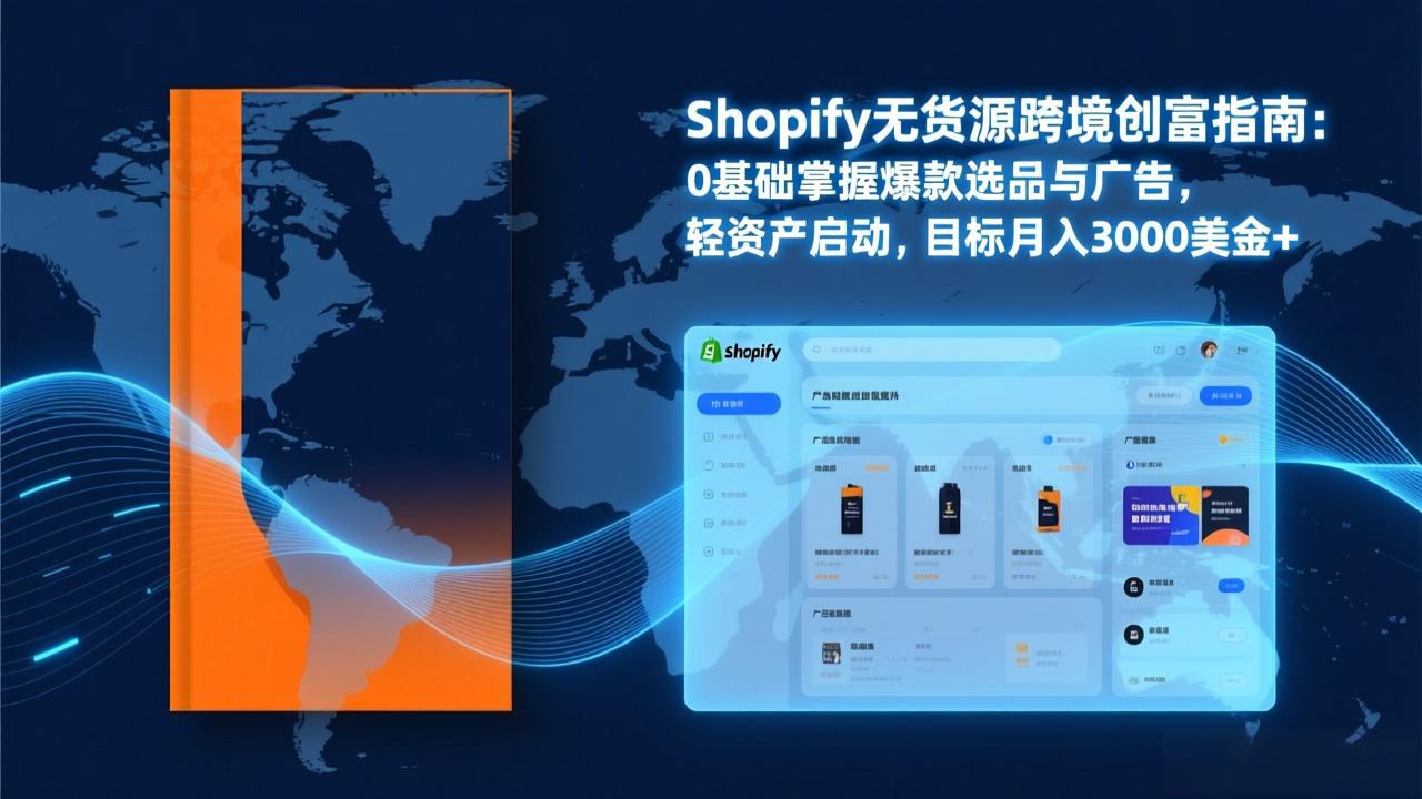 Shopify爆款打法实战：从选品到广告投放，复制爆款模型，驱动独立站月销售额破万刀-御文网