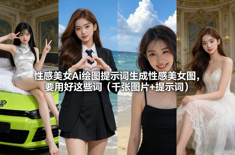 性感美女Ai绘图提示词生成性感美女图，要用好这些词(千张图片+提示词)-御文网
