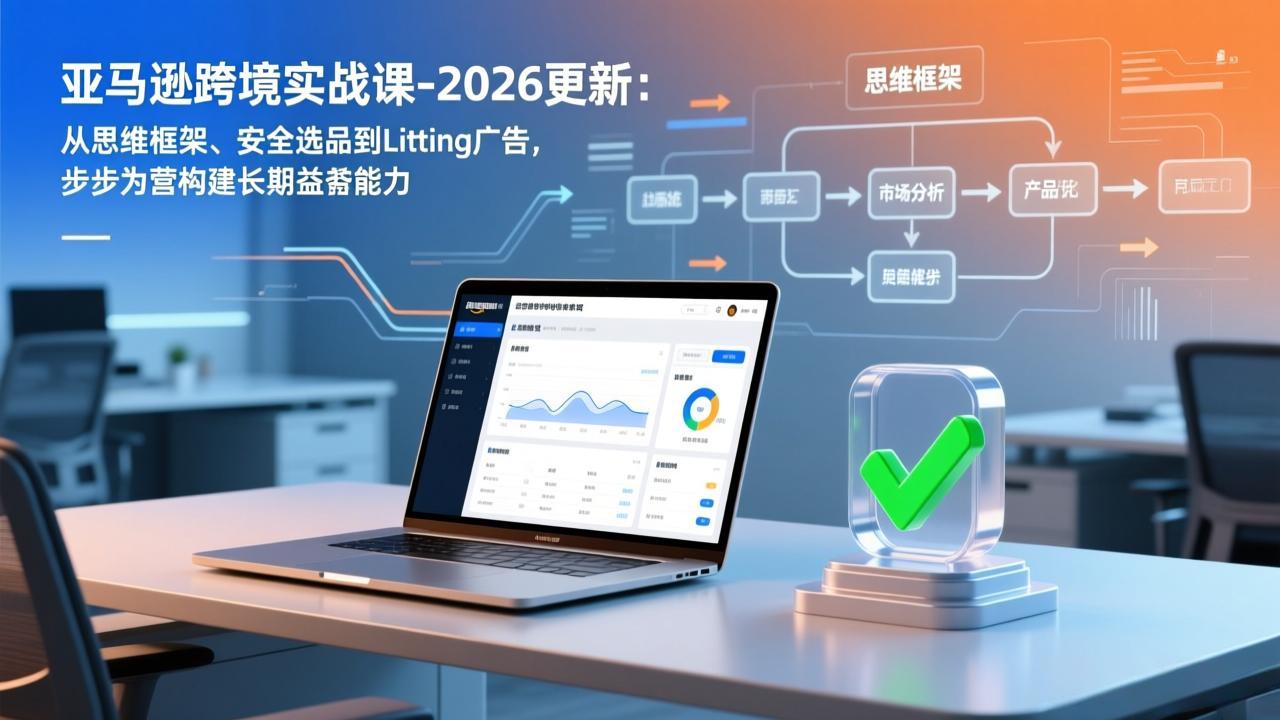 亚马逊跨境实战课-2026更新：从思维框架、安全选品到Listing广告，步步为营构建长期盈利能力-御文网
