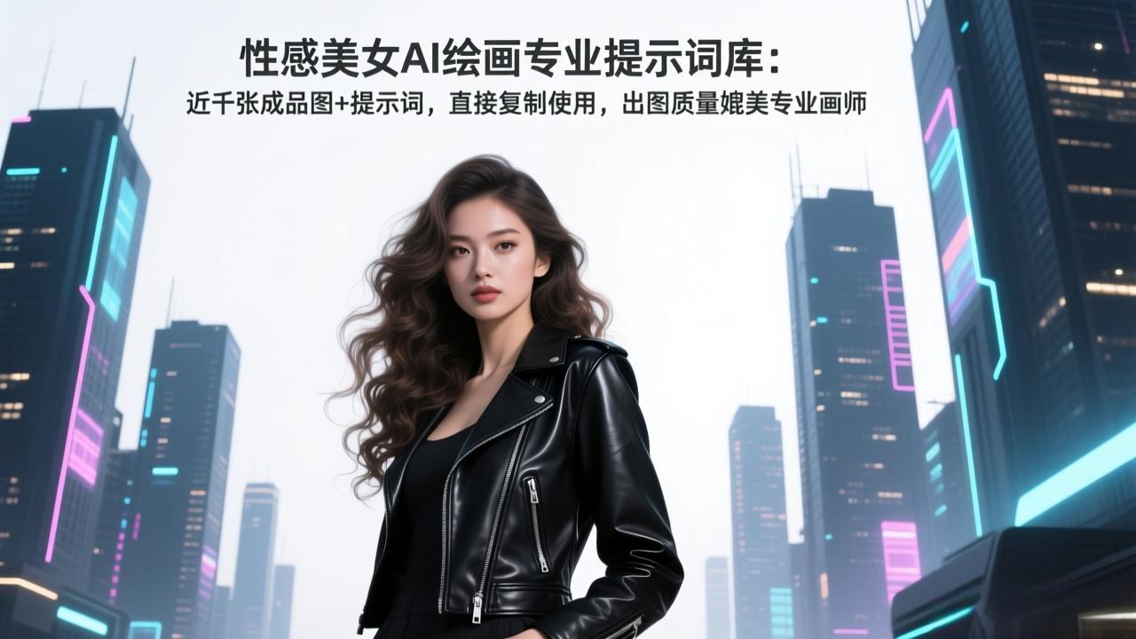 性感美女AI绘画专业提示词库：近千张成品图+提示词，直接复制使用，出图质量媲美专业画师-御文网