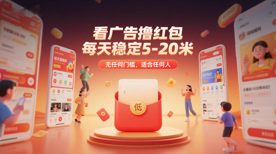 看广告撸红包，每天稳定5-20米，无任何门槛，适合任何人-御文网