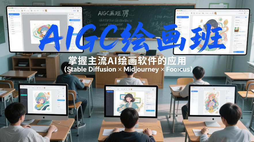 AIGC绘画班，掌握主流Ai绘画软件的应用(Stable Diffusion x Midjourney x Fooocus)-御文网