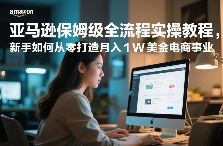 亚马逊保姆级全流程实操教程，新手如何从零打造月入1W美金电商事业-御文网