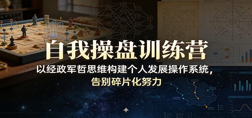 自我操盘训练营：以经政军哲思维构建个人发展操作系统，告别碎片化努力-御文网