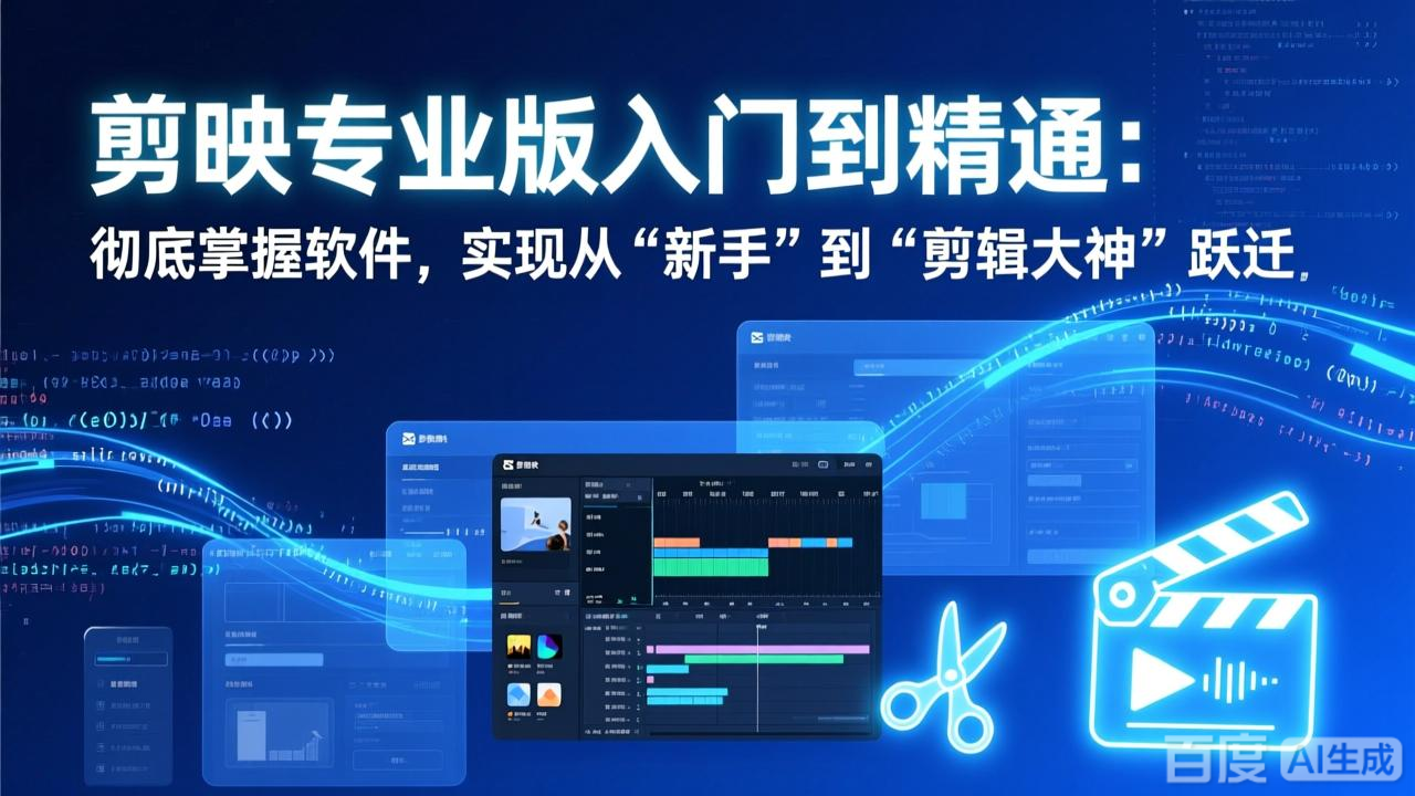 剪映专业版入门到精通：彻底掌握软件，实现从“新手”到“剪辑大神”跃迁-御文网