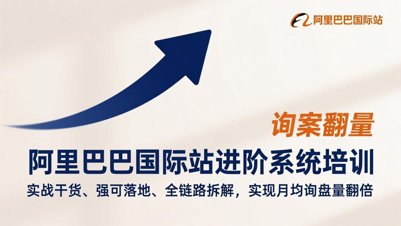 阿里巴巴国际站进阶系统培训，实战干货、强可落地、全链路拆解，实现月均询盘量翻倍-御文网