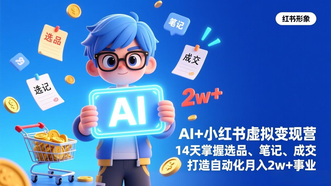 AI+小红书虚拟变现营(完结-御文网