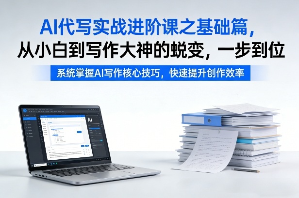 AI代写实战进阶课之基础篇，从小白到写作大神的蜕变，一步到位【揭秘】-御文网