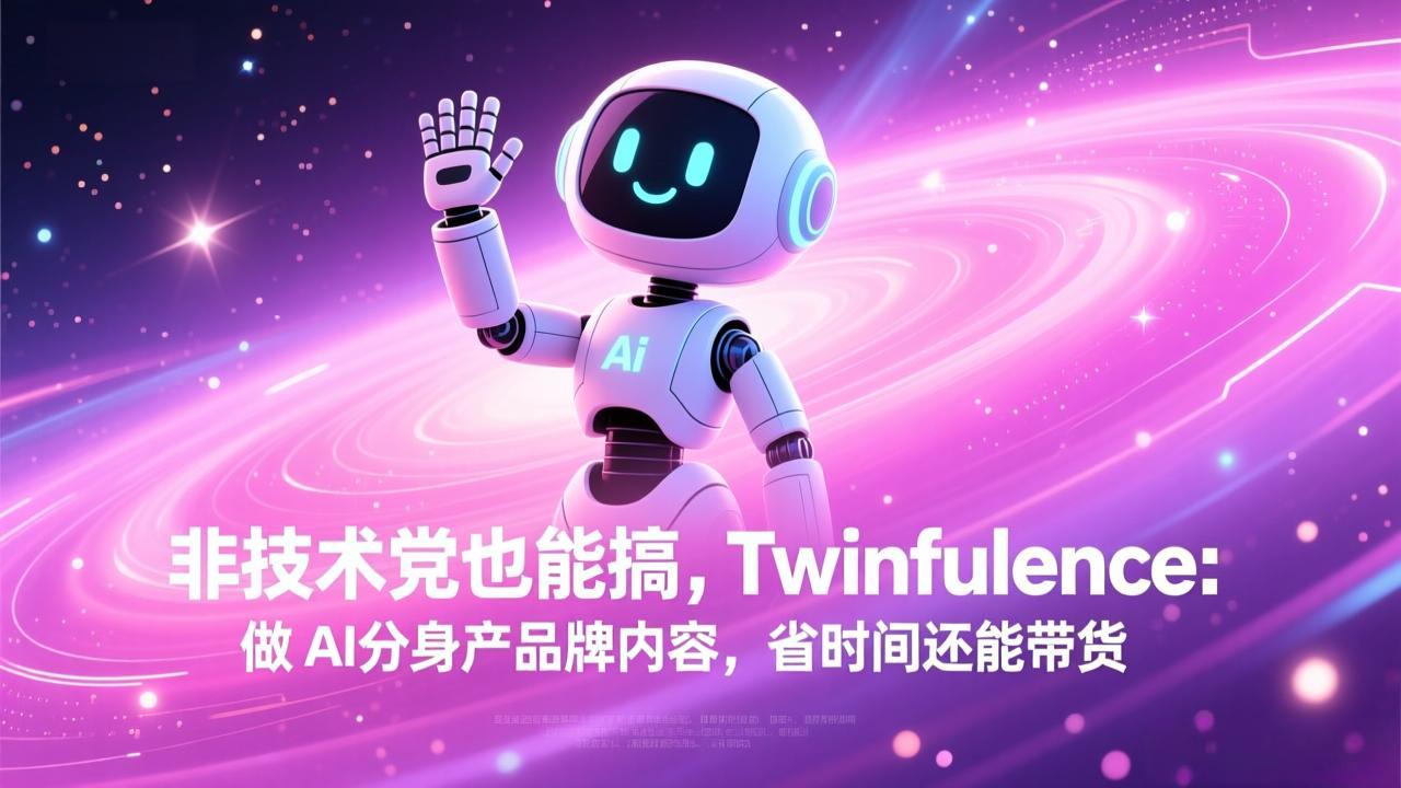 非技术党也能搞!Twinfluence:做 AI 分身产品牌内容,省时间还能带货-御文网