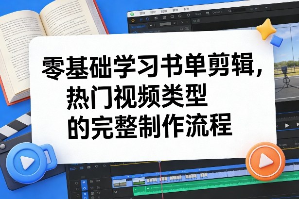 零基础学习书单剪辑，热门视频类型的完整制作流程(更新2026)-御文网