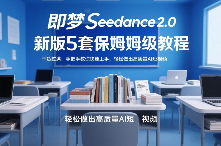 即梦Seedance2.0新版5套保姆级教程，干货拉满，手把手教你快速上手，轻松做出高质量AI短视频-御文网