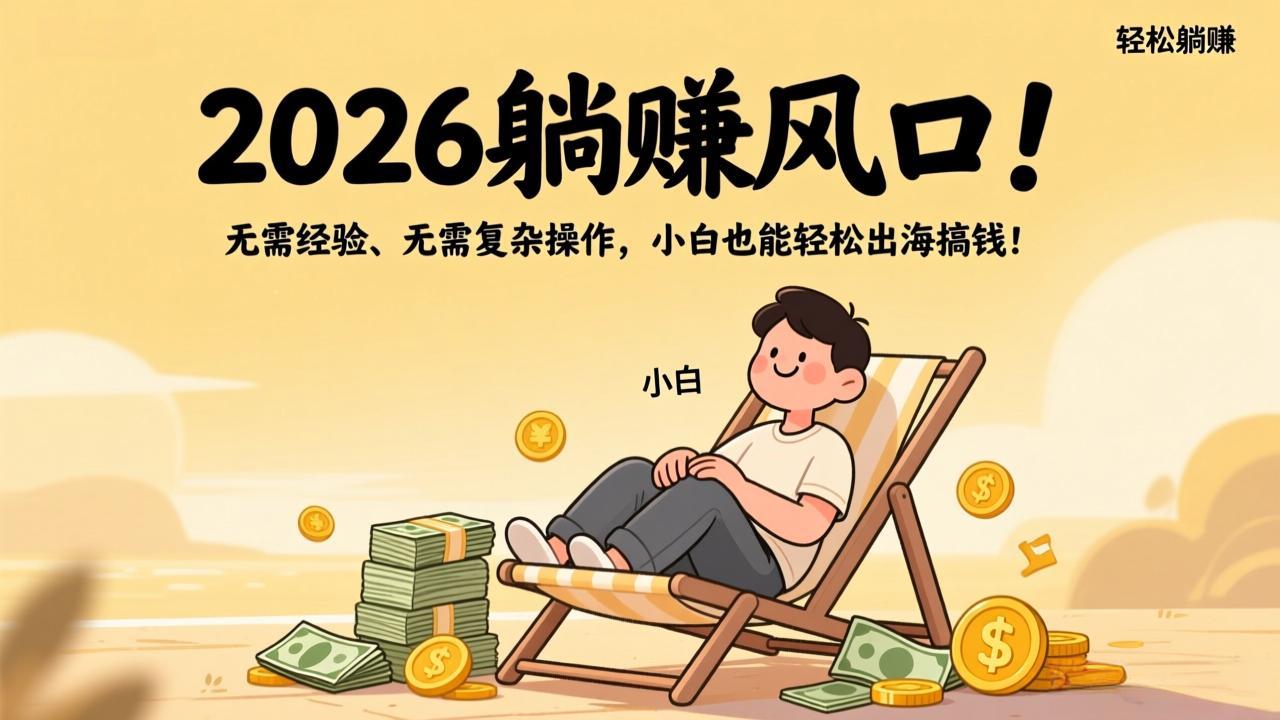2026躺赚风口！无需经验、无需复杂操作，小白也能轻松出海搞钱！-御文网