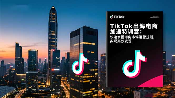 TikTok出海电商加速特训营-更新：快速掌握海外市场运营规则，实现高效变现-御文网