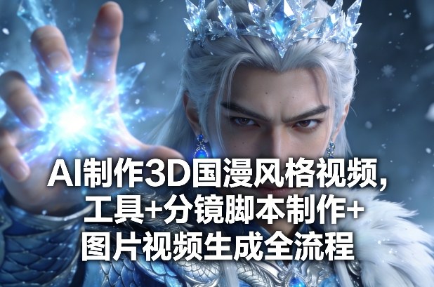 AI制作3D国漫风格视频，工具+分镜脚本制作+图片视频生成全流程-御文网