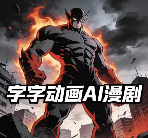 字字动画AI漫剧2026年第1期系统课程，小白看完就能学会实操的漫剧课，单人月收1-3W-御文网