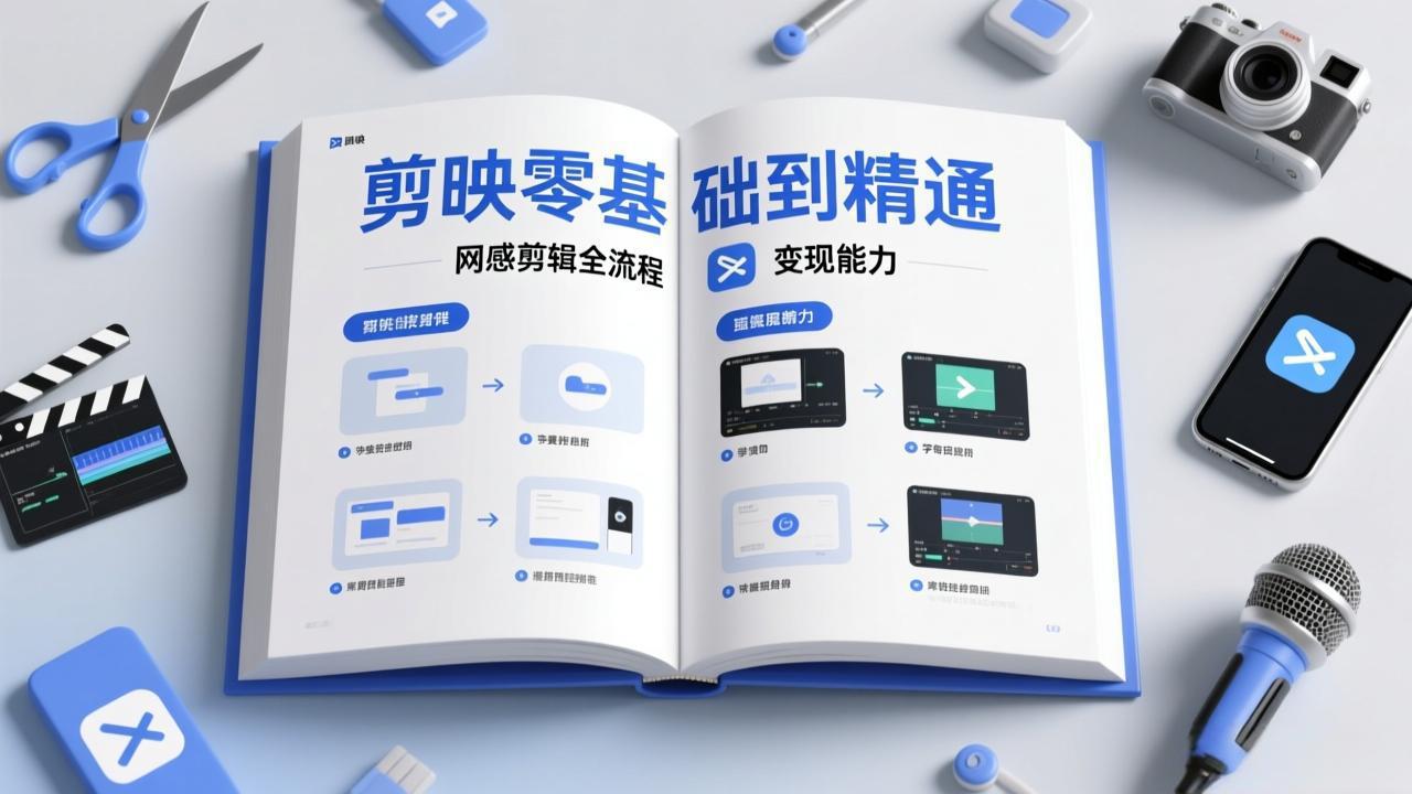 剪映零基础也能快速上手，从入门到精通掌握网感剪辑全流程，掌握能直接变现的剪辑能力-御文网