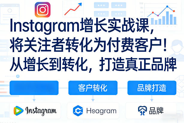 Instagram增长实战课，将关注者转化为付费客户！从增长到转化，打造真正品牌(双语字幕)-御文网