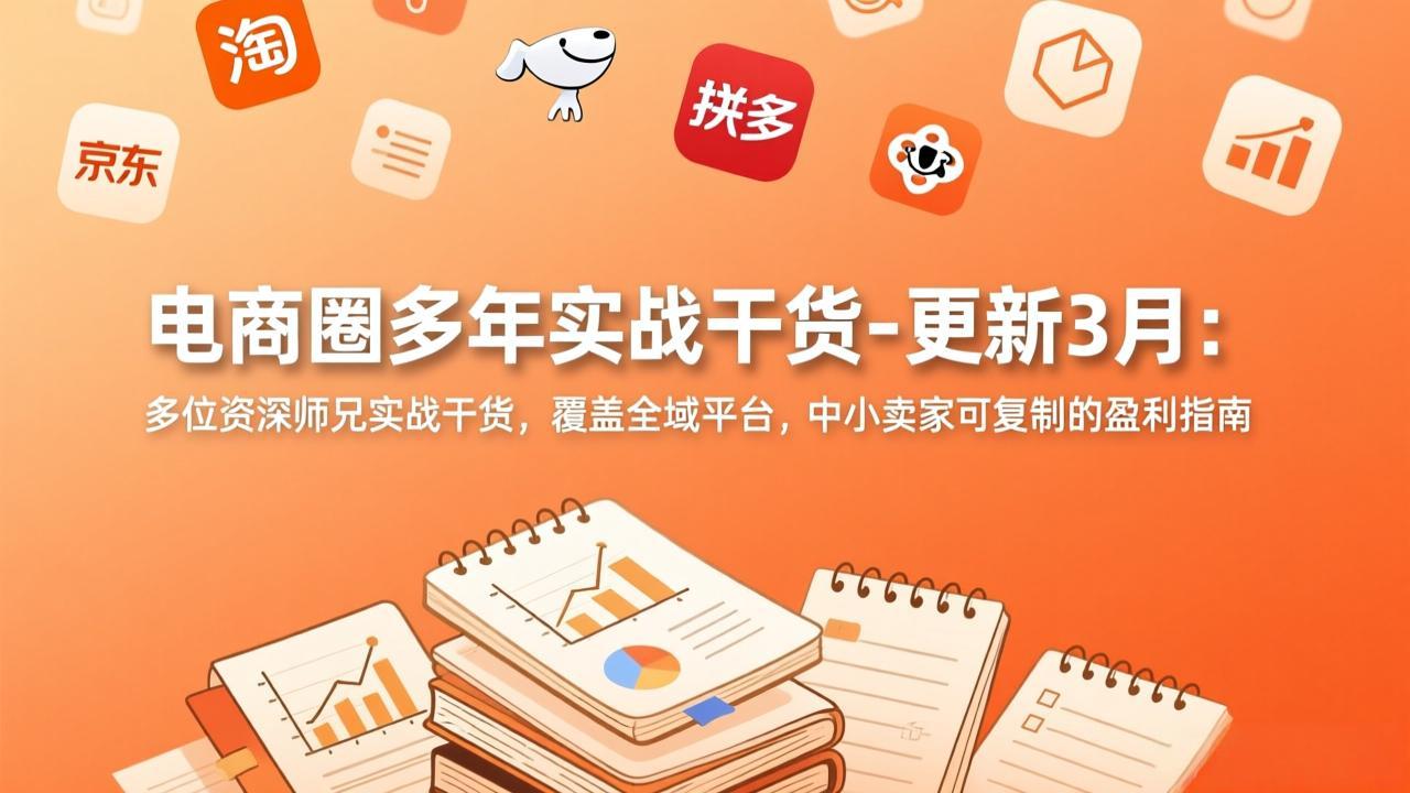 电商圈多年实战干货-更新3月：多位资深师兄实战干货，覆盖全域平台，中小卖家可复制的盈利指南-御文网