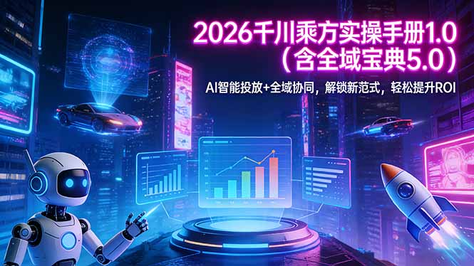 2026 千川乘方实操手册 1.0(含全域宝典 5.0-御文网