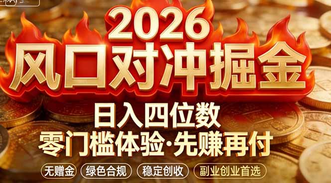 2026美金对冲套利，无赠金对冲策略保驾护航，低门槛易上手实操。单人单日收益2000+-御文网