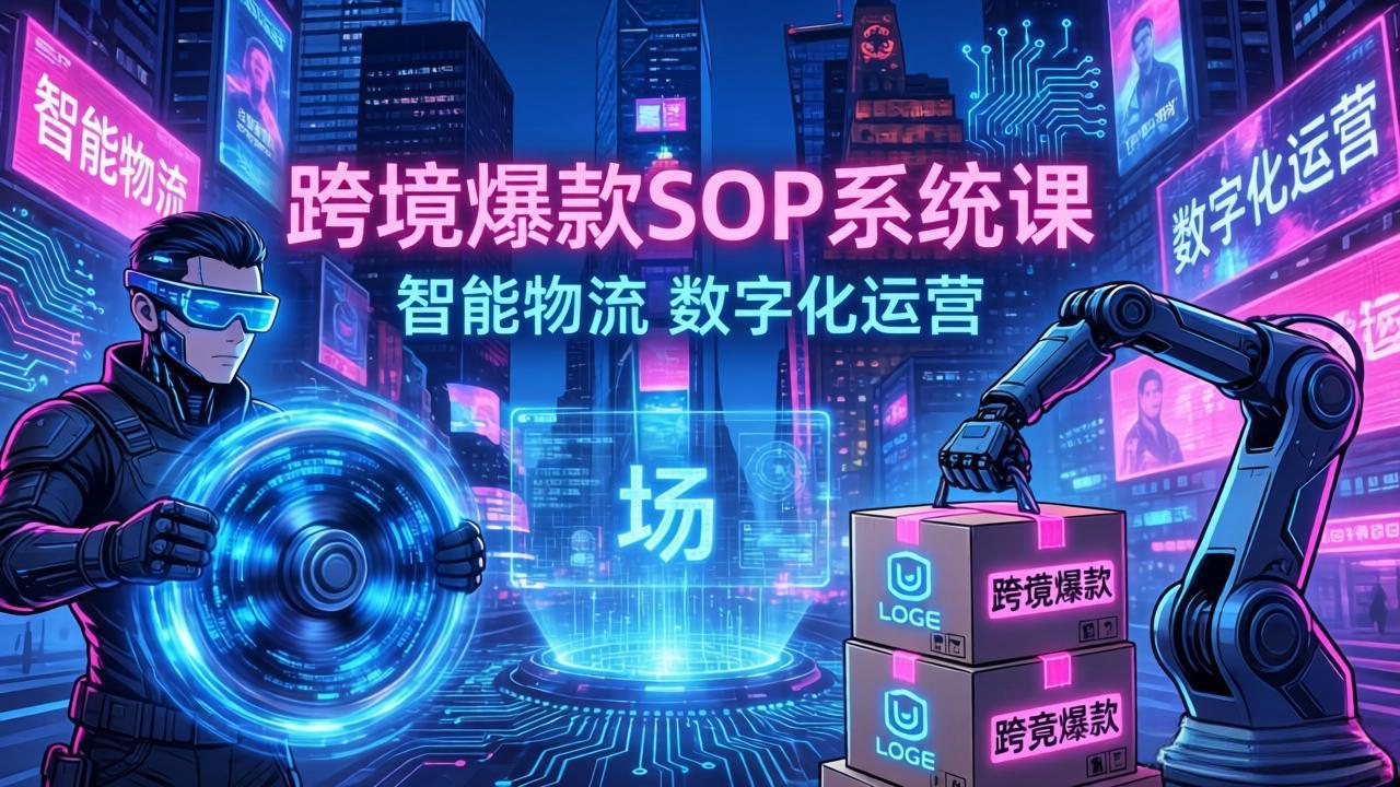 跨境爆款SOP系统课，“内容飞轮+精准投放+AI自动化”为核心，拆解“人×货×场”黄金公式-御文网