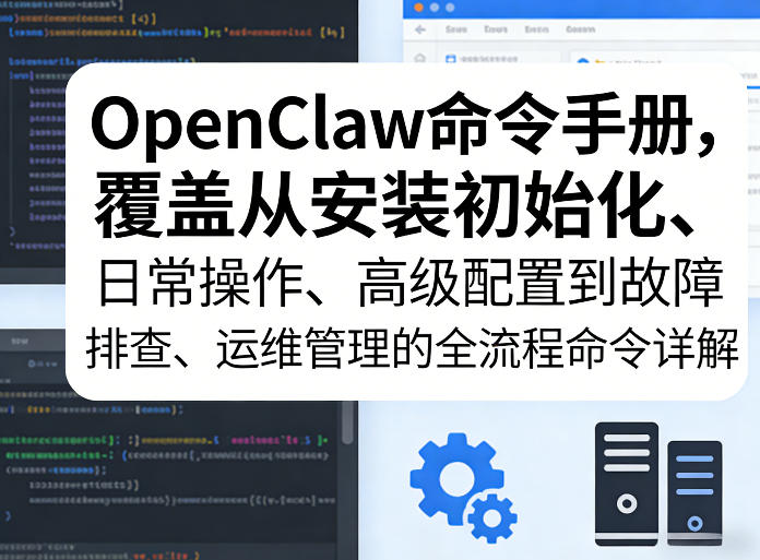 OpenClaw命令手册，覆盖从安装初始化、日常操作、高级配置到故障排查、运维管理的全流程命令详解-御文网