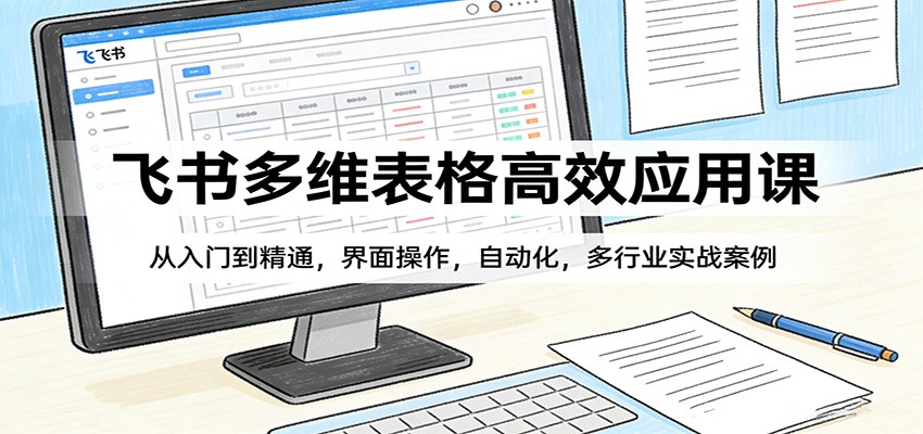 飞书多维表格高效应用课：从入门到精通，界面操作，自动化，多行业实战案例-御文网
