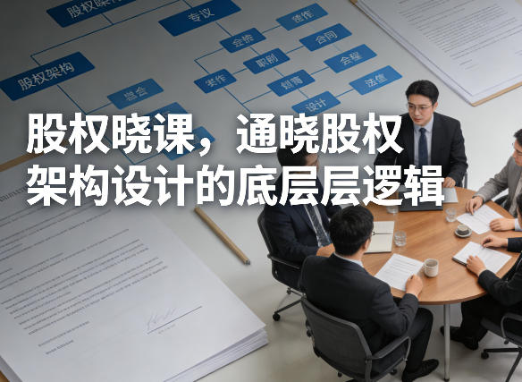 股权晓课，通晓股权架构设计的底层逻辑-御文网