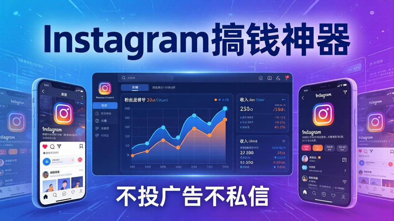 Instagram搞钱神器：月涨6万粉+月入5万刀，不投广告不私信，靠算法+低价产品-御文网