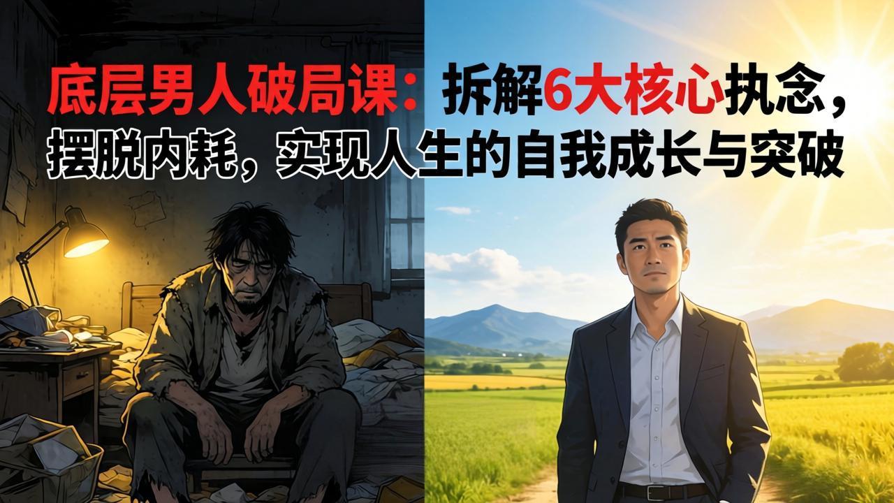 付费文章：底层男人破局课：拆解 6 大核心执念，摆脱内耗，实现人生的自我成长与突破-御文网