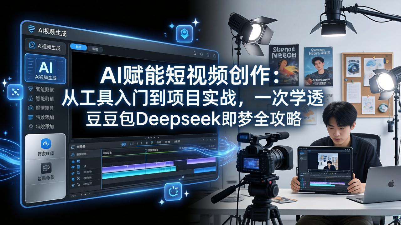 AI赋能短视频创作：从工具入门到项目实战，一次学透豆包Deepseek即梦全攻略-御文网