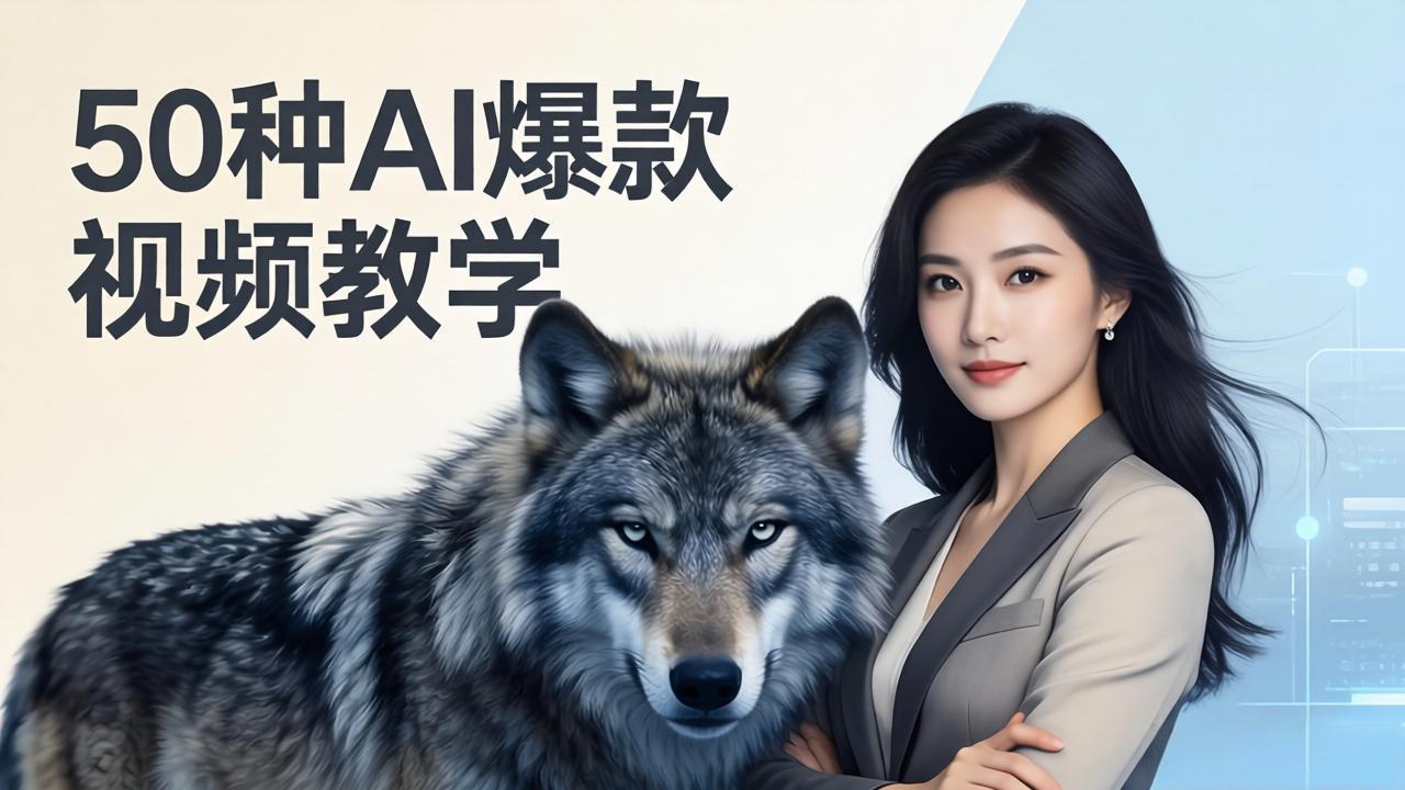 50种AI爆款视频教学：影视级古诗词+治愈萌宠+山海经蛟龙，高阶宝典商业落地-御文网