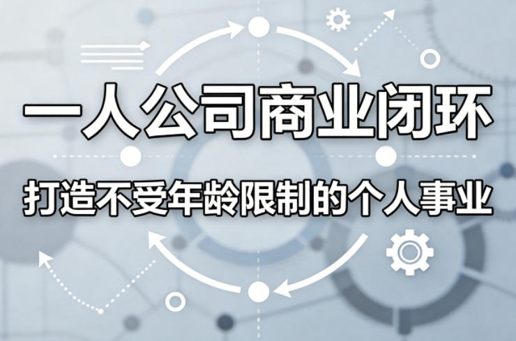 一人公司商业闭环，打造一份不受年龄限制的个人事业-御文网