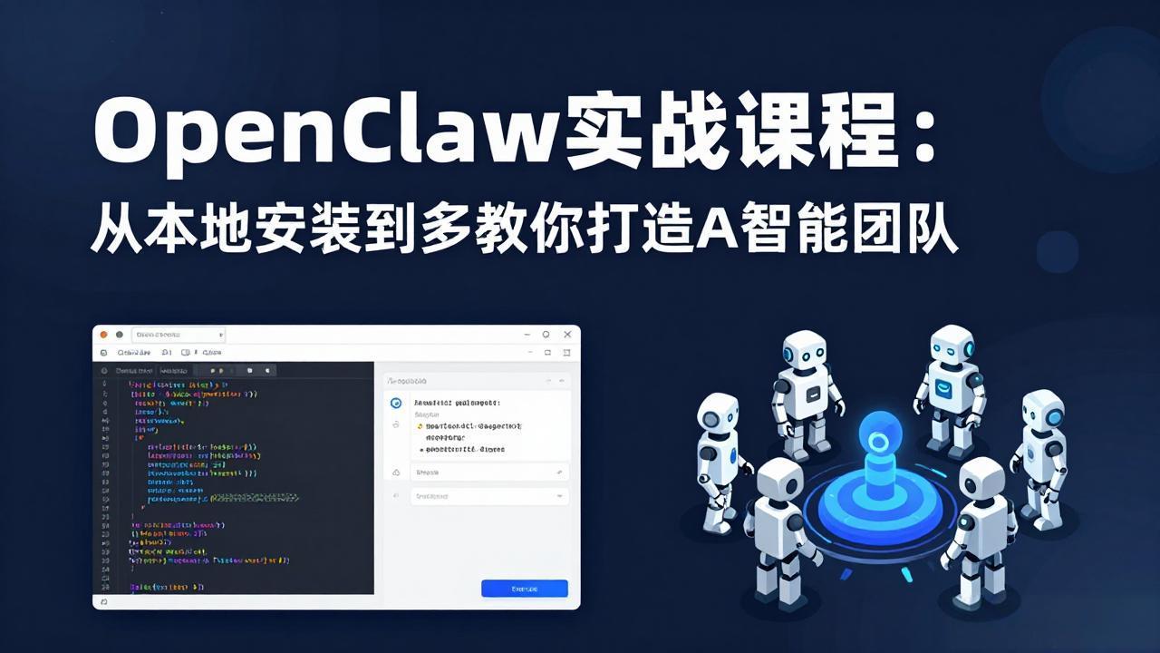 OpenClaw实战课程：从本地安装到多Agent协同，手把手教你打造AI智能团队-御文网