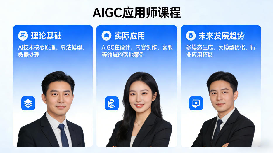 AIGC应用师课程，覆盖了AI技术的理论基础、实际应用、以及未来发展趋势-御文网