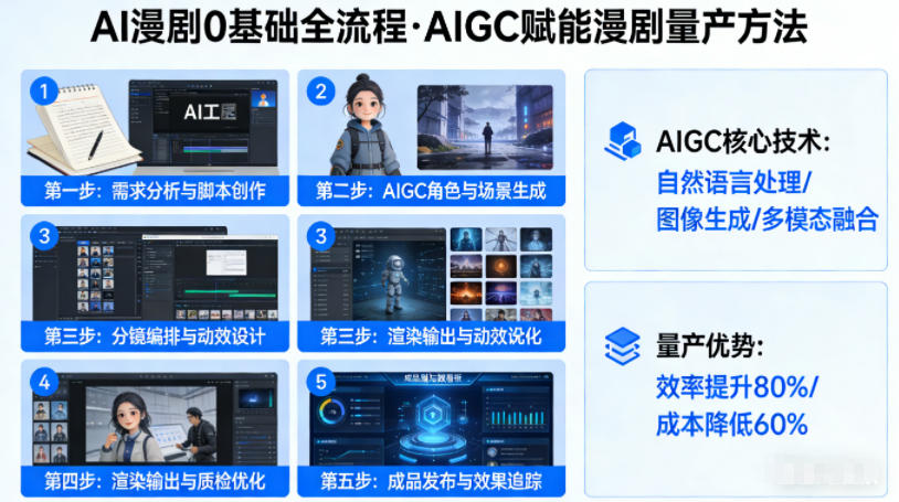 AI漫剧0基础全流程，快速掌握AIGC赋能的漫剧量产方法-御文网