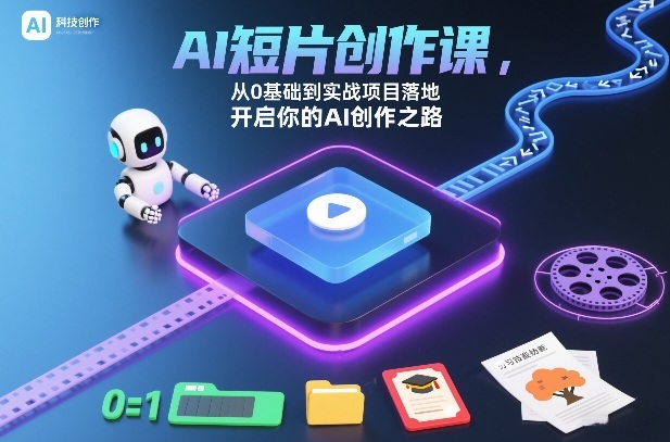 AI短片创作课，从0基础到实战项目落地，开启你的AI创作之路(更新0411)-御文网