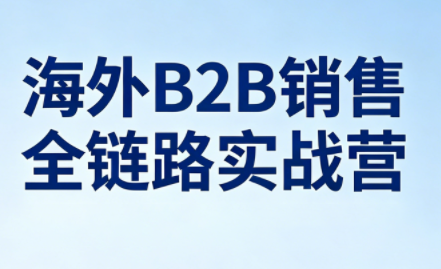 雨哥·海外B2B销售全链路实战营-御文网