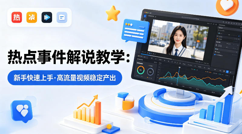 某大V的热点事件解说教学，新手也能快速上手，稳定产出高流量解说视频-御文网