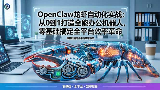 OpenClaw龙虾自动化实战：从0到1打造全能办公机器人，零基础搞定全平台效率革命-御文网