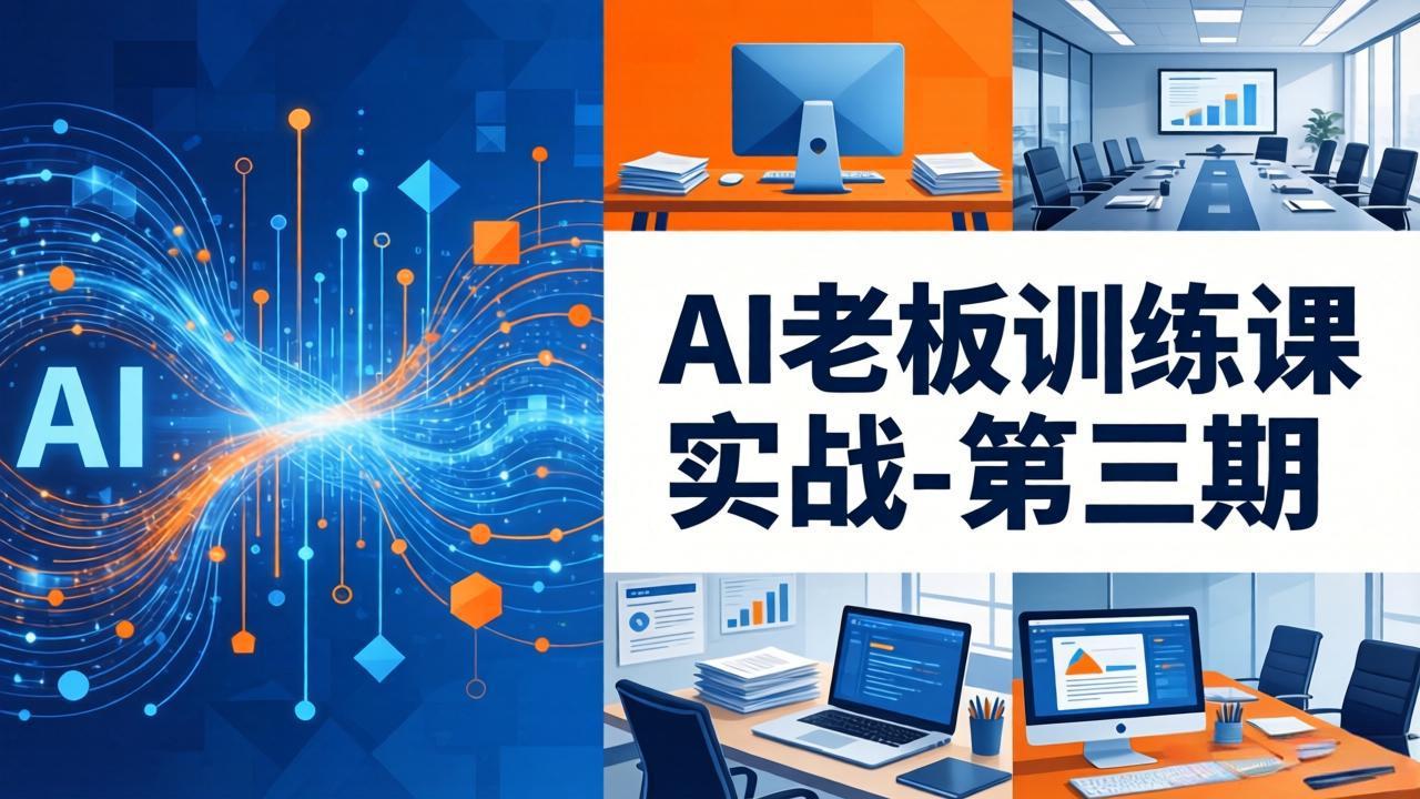 AI老板训练课实战-第三期：AI+内容应用落地教学，从0到1打通AI变现完整路径-御文网