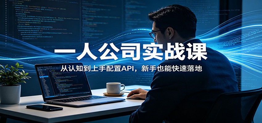 一人公司实战课：从认知到上手配置API，新手也能快速落地-御文网