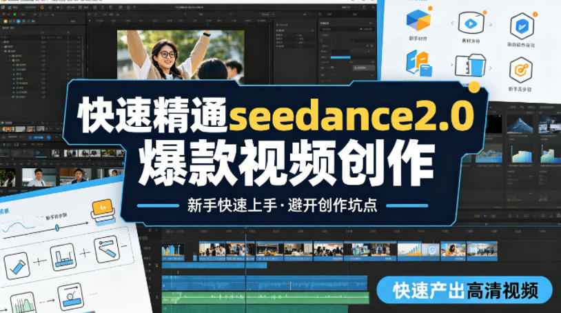 快速精通seedance2.0爆款视频创作，快速产出高清视频，避开大量创作坑点，新手也能快速上手-御文网