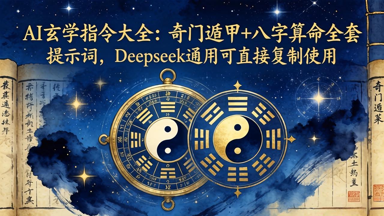 AI玄学指令大全：奇门遁甲+八字算命全套提示词，Deepseek通用可直接复制使用-御文网