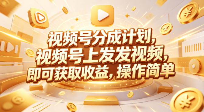 视频号分成计划，599元众筹的Red团队课程，视频号上发发视频，即可获取收益，操作简单-御文网